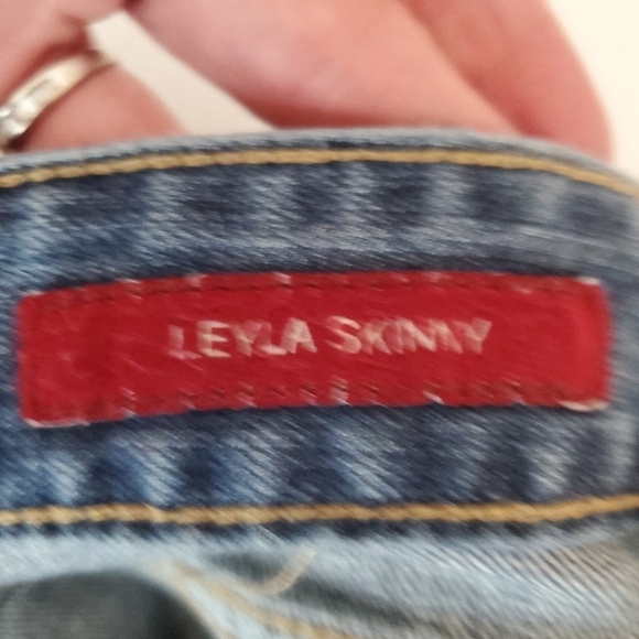LUCKY Brand 8 Leyla Skinny Distressed Denim Jeans Midrise - Picture 10 of 10